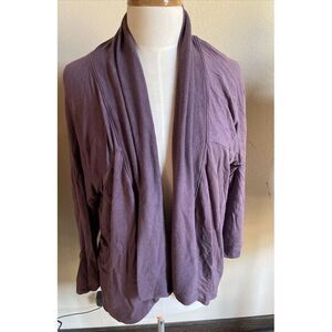 ATHLETA‎ Lavender 416969 Nirvana Wear Two Ways Wrap Cardigan SIZE L